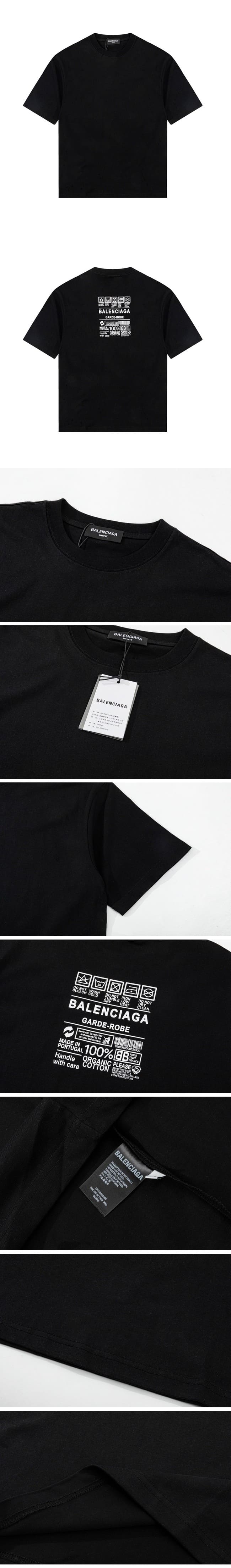 Balenciaga Care label Backprint Tee Black バレンシアガ ケアラベル バックプリント Tシャツ ブラック