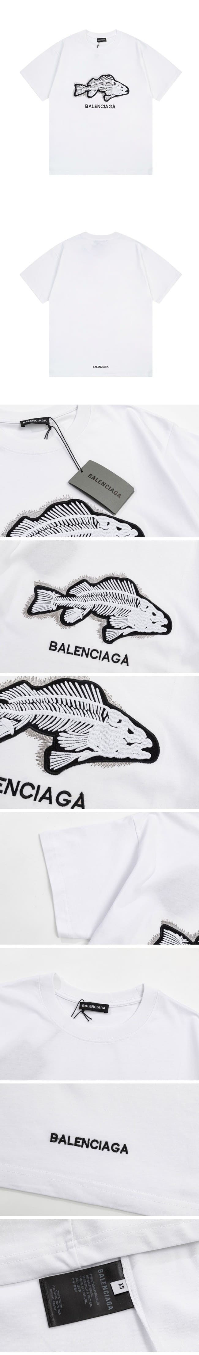 Balenciaga Fishbone Tee White バレンシアガ フィッシュボーン Tシャツ ホワイト