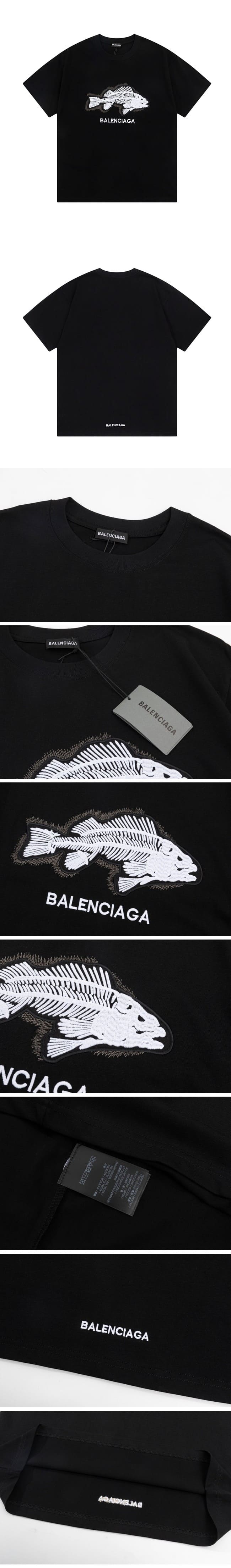 Balenciaga Fishbone Tee Black バレンシアガ フィッシュボーン Tシャツ ブラック