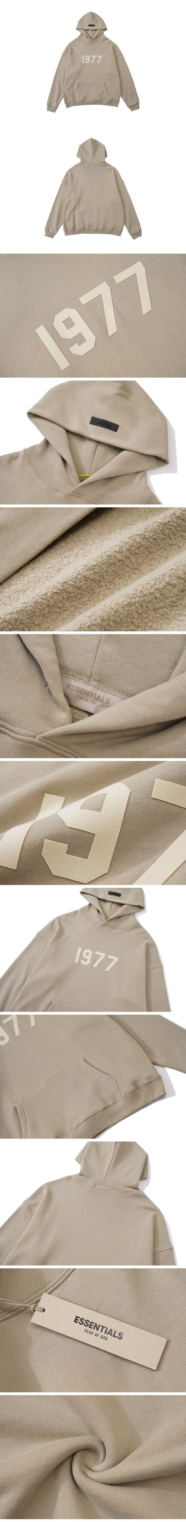 Fear of God Essentials 1977 Hoodie Smoke Grey フィアオブゴッド エッセンシャル 1977 パーカー スモークグレー