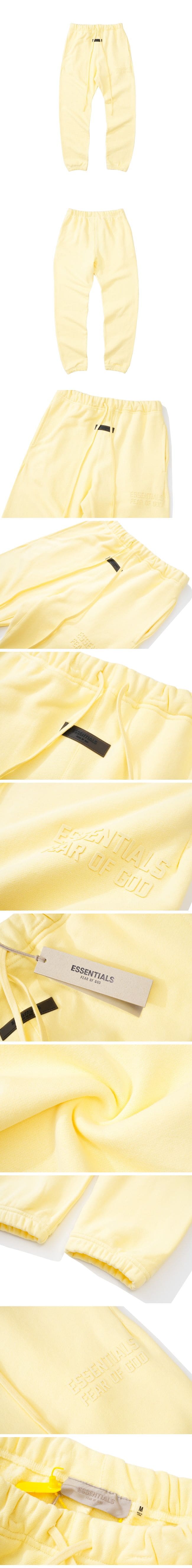 Fear of God Essentials Logo Sweat Pants naive yellow フィアオブゴッド エッセンシャル ロゴ スウェットパンツ ナイーブイエロー