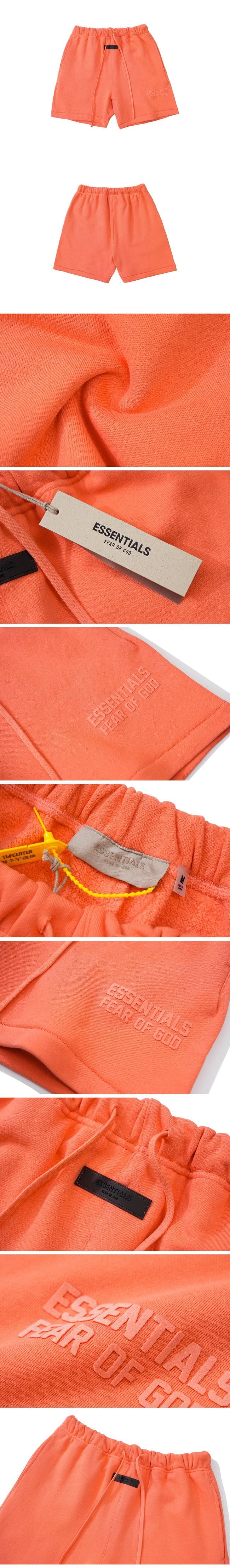 Fear of God Essentials Logo Sweat Shorts Coral フィアオブゴッド エッセンシャル ロゴ スウェット ハーフパンツ コーラル