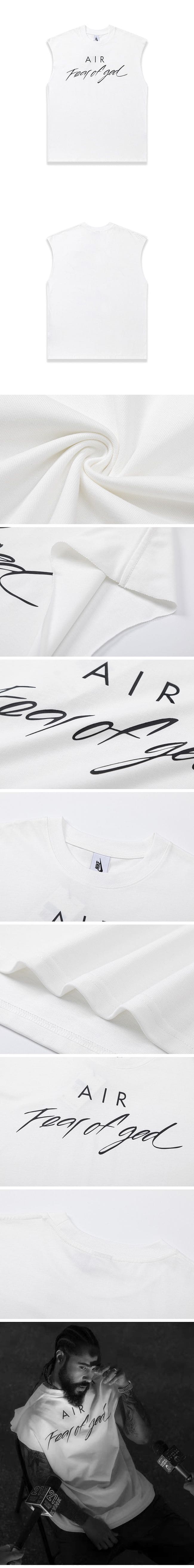 Fear of God x Nike Sleeveless Shirt White フィアオブゴッド x ナイキ ノースリーブシャツ ホワイト