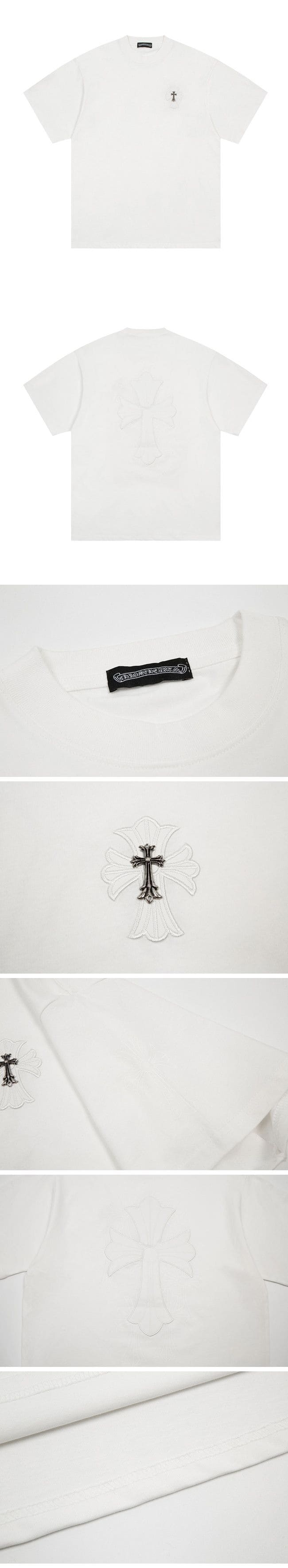 Chrome Hearts 22ss Chest Silver Cross T-Shirt クロムハーツ 22ss チェスト シルバー クロス Tシャツ ホワイト