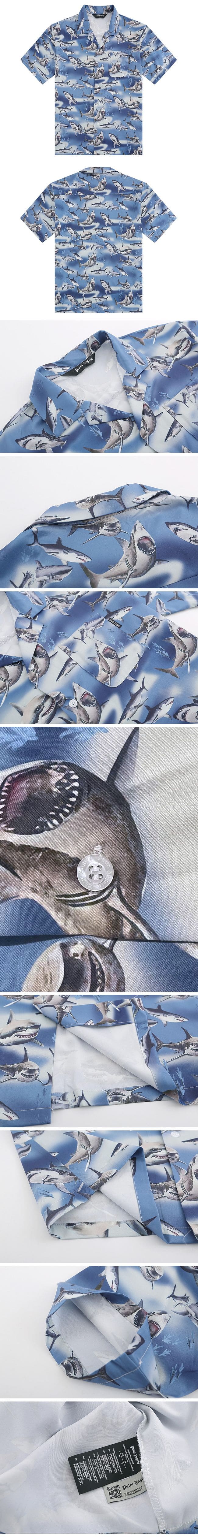 Palm angles Shark Print Shirt パームエンジェルス シャーク プリント シャツ