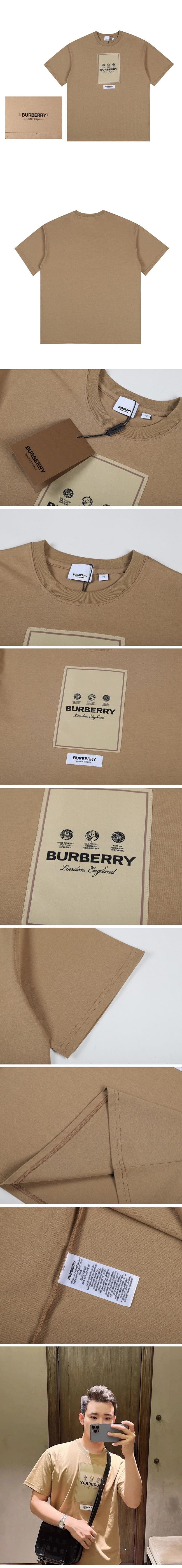 Burberry Sergio Label Logo Tee バーバリー セルジオ ラベル ロゴ Tシャツ ブラウン