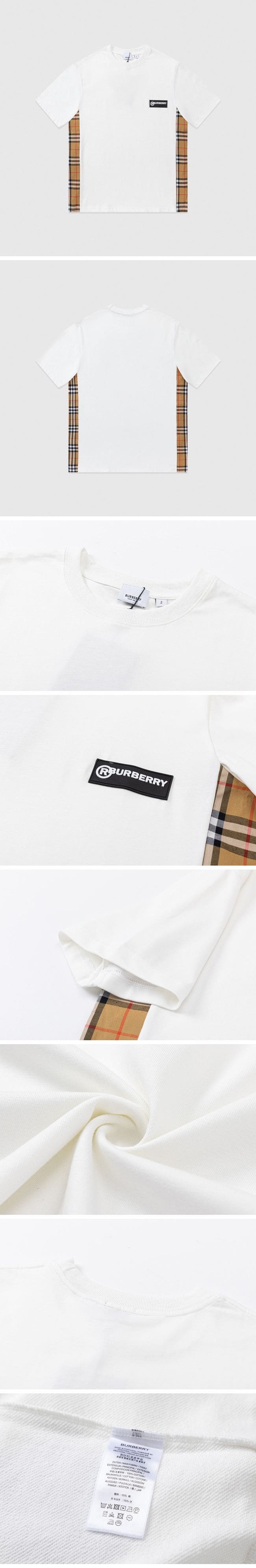 Burberry Side Check T-shirt バーバリー サイド チェック Tシャツ ホワイト