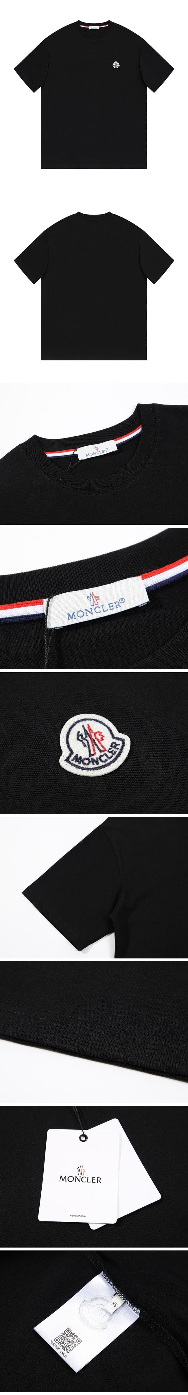 Moncler Basic Logo Tee モンクレール ロゴ Tシャツ ブラック
