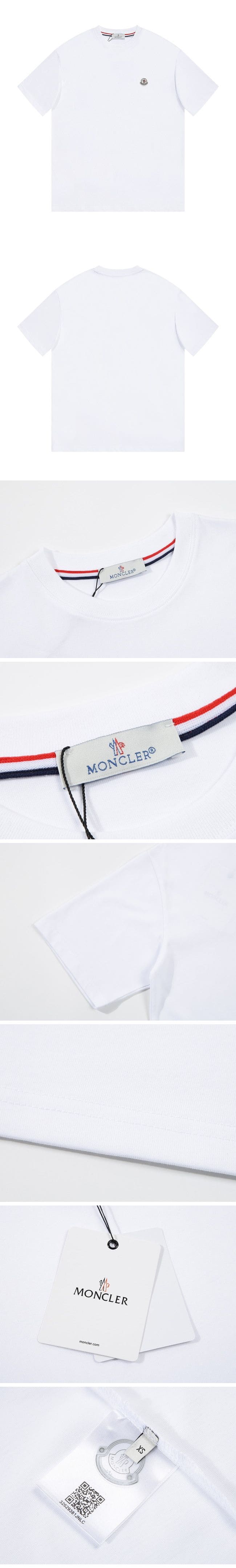 Moncler Basic Logo Tee モンクレール ロゴ Tシャツ ホワイト