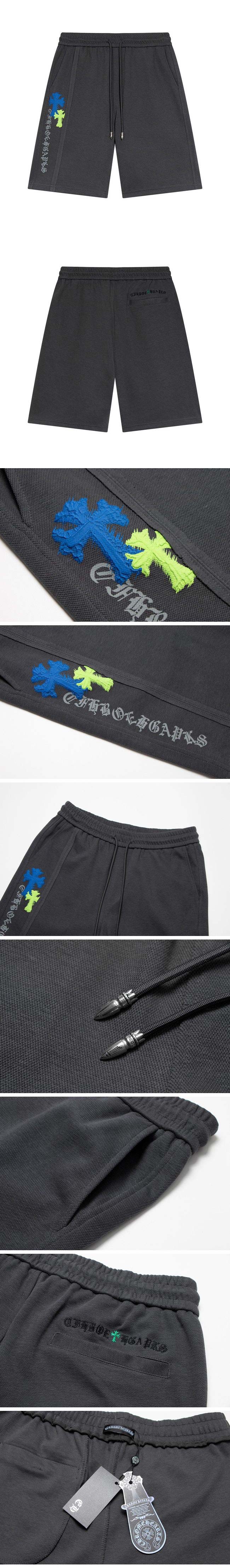 Chrome Hearts Embroidery Logo Half Pants クロムハーツ エンブロイダリー ロゴ ハーフ パンツ グレー