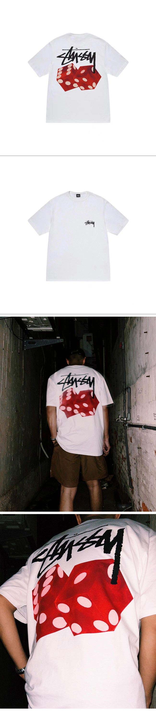 Stussy 23SS Diced Out Tee ステューシー ダイス アウト Tシャツ ホワイト