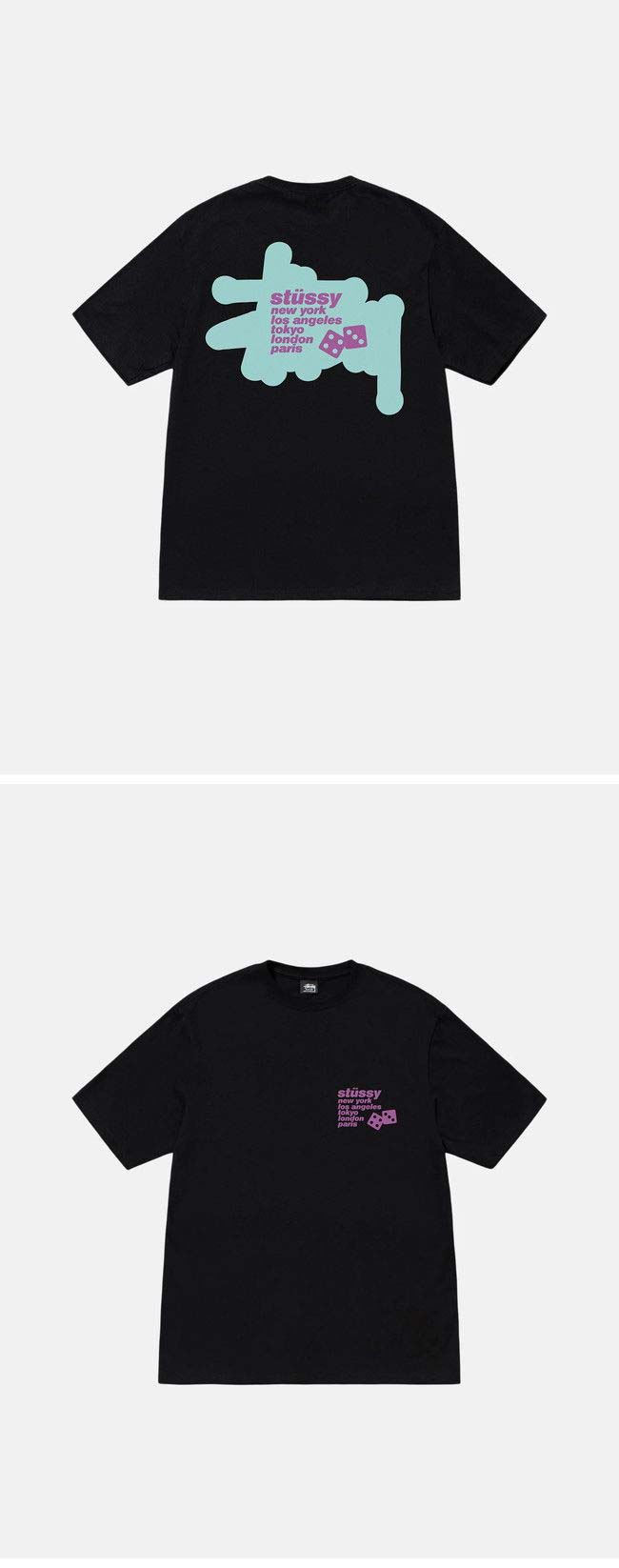 Stussy 23SS Silhouette Logo Tee ステューシー シルエット ロゴ Tシャツ ブラック