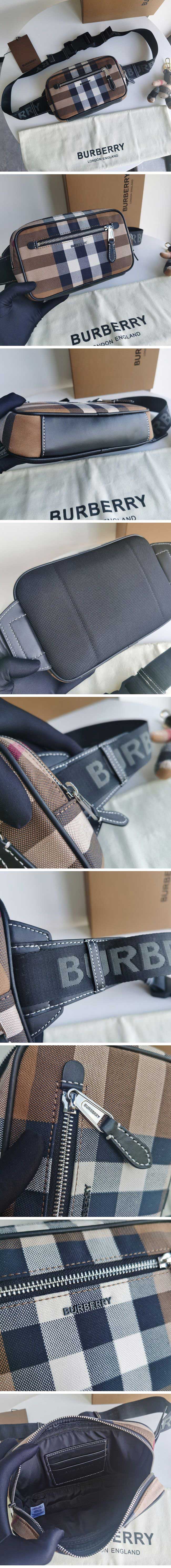 Burberry Brown Check Body Bag バーバリーロンドン ブラウン チェック ボディバッグ【N級】