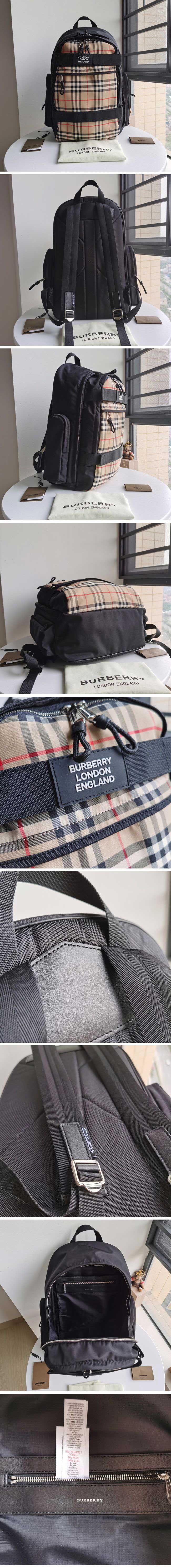 Burberry Vintage Check Canvas Backpac バーバリー ヴィンテージチェック キャンバス バックパック【N級】