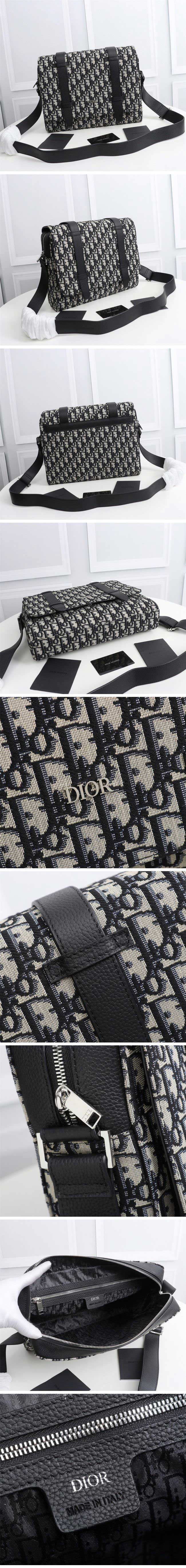 Dior Oblique Jacquard Messenger Bag ディオール オブリーク ジャカード メッセンジャー バッグ【N級】