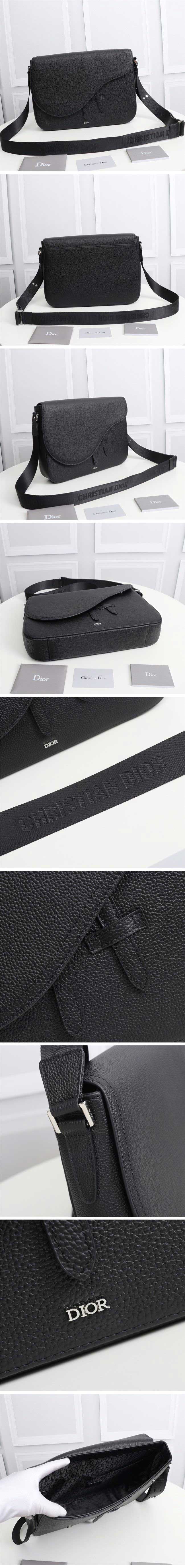 Dior Saddle Messenger Bag Grained Calfskin ディオール サドル メッセンジャーバッグ グレインドカーフスキン【N級】