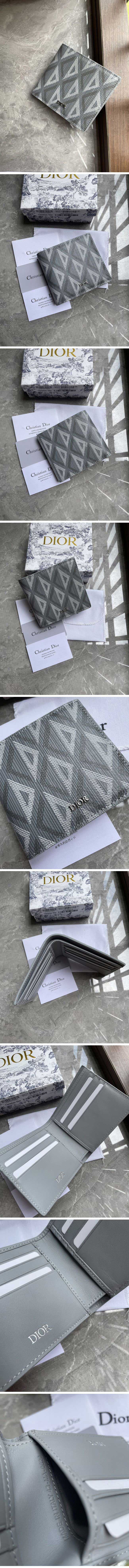 Dior Wallet CD Diamond ディオール ウォレット CDダイヤモンド 二つ折り財布【N級】