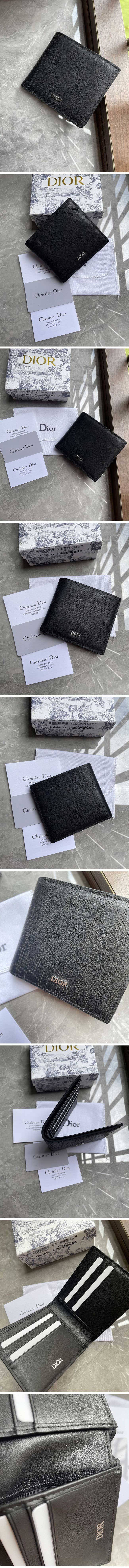 Dior Wallet Oblique Jacquard ディオール ウォレット オブリーク ジャガード【N級】