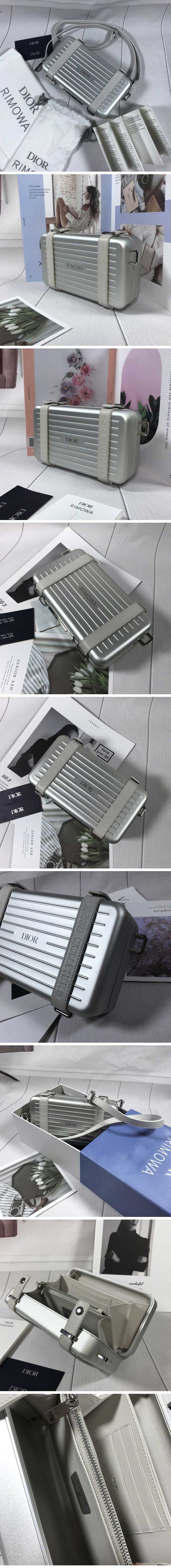 Dior × RIMOWA Personal Clutch Aluminium Silver ディオール x リモワ パーソナル クラッチ アルミニウム シルバー【N級】