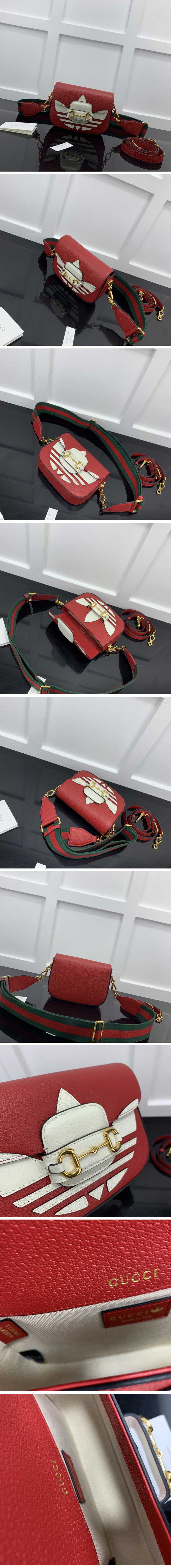 Gucci x Adidas Horsebit 1955 Mini Bag Red グッチ x アディダス ホースビット 1955 ミニバッグ レッド【N級】