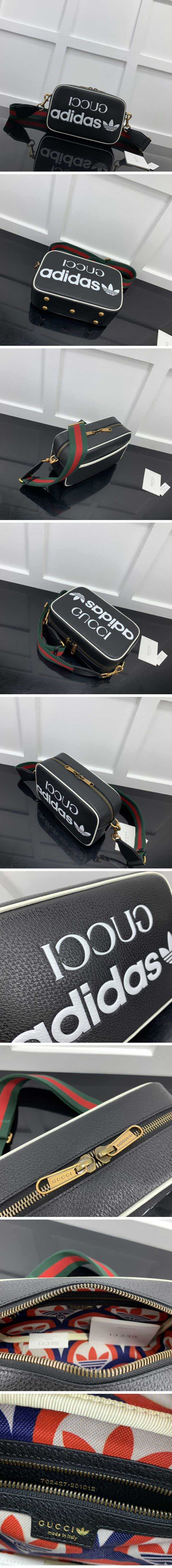 Gucci x Adidas Small Shoulder Bag Black アディダス x グッチ スモール ショルダーバッグ ブラック【N級】