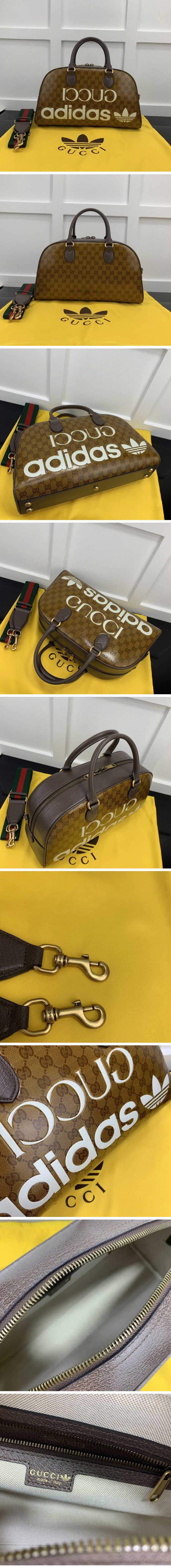 Gucci x Adidas Print Travel Bag GG Supreme グッチ x アディダス プリント トラベルバッグ GGスプリーム【N級】