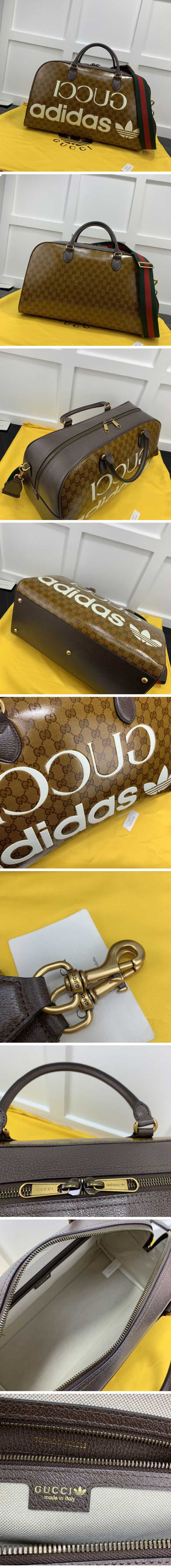 Gucci x Adidas Print Travel Bag Large GG Supreme グッチ x アディダス プリント トラベルバッグ ラージ GGスプリーム【N級】