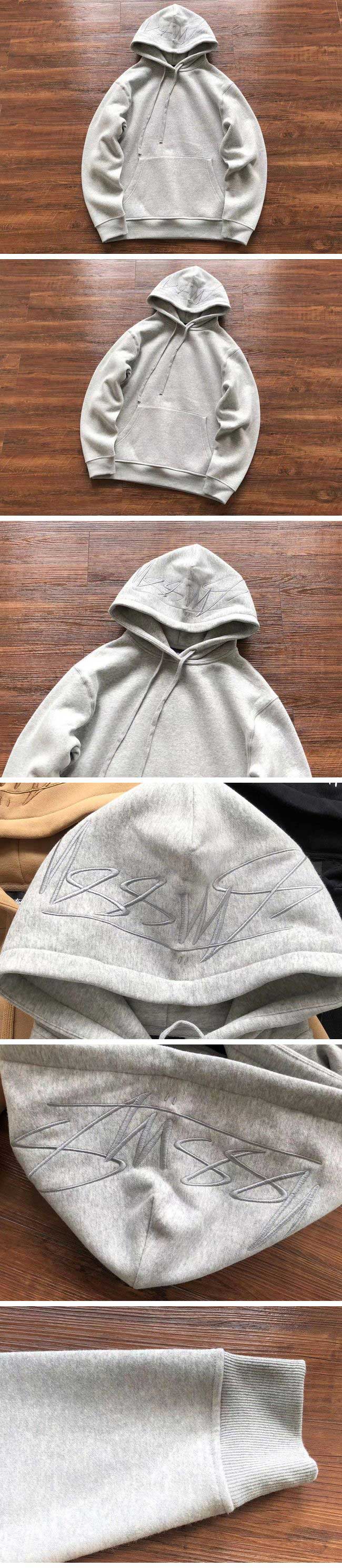 Stussy Back Hood Logo Parker ステューシー バック フード ロゴ パーカー グレー