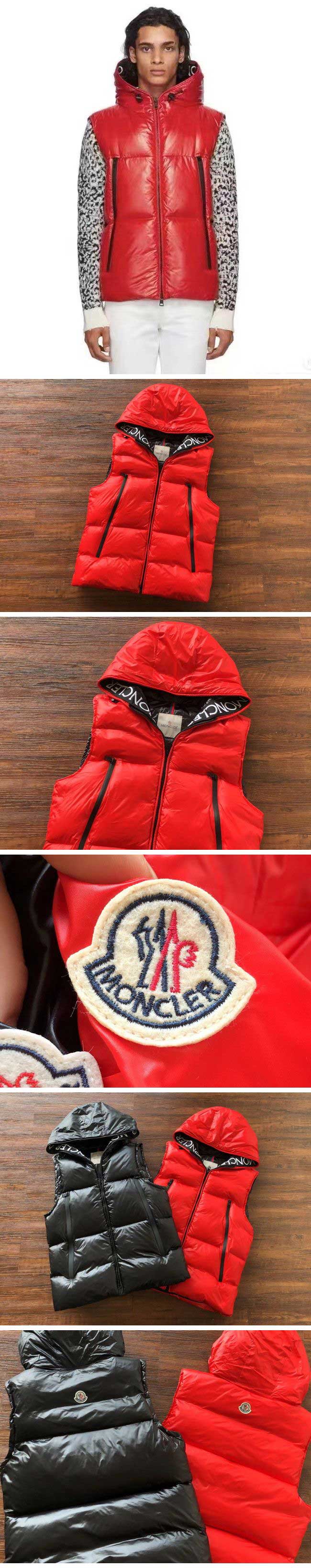 Moncler Agneaux Gilet モンクレール アニュー ジレ レッド