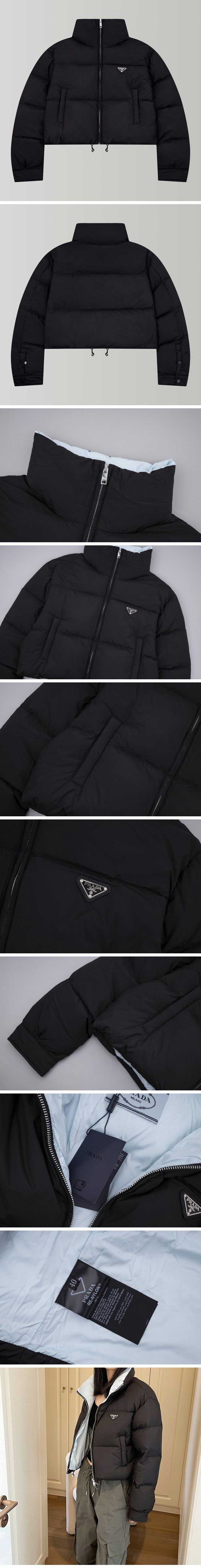 Prada Winter Designer Ladies Down Jacket プラダ ウィンター デザイン レディース ダウンジャケット ブラック