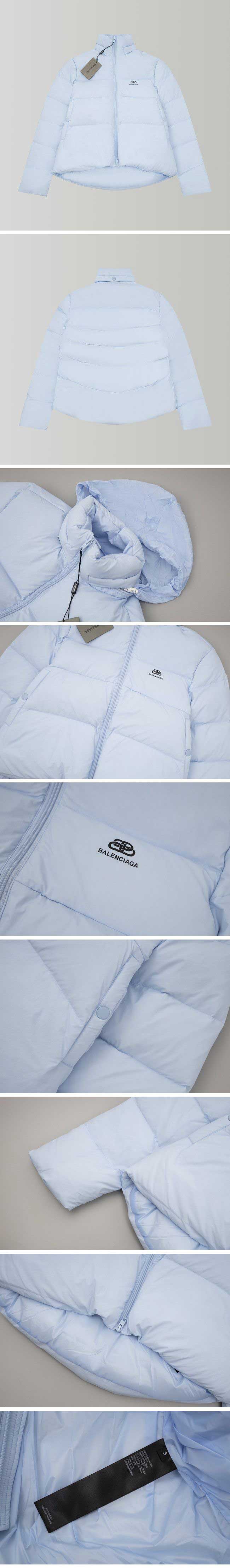 Balenciaga C-Shape BB Logo Down Jacket バレンシアガ シーシェイプ BB ロゴ ダウンジャケット ブルー