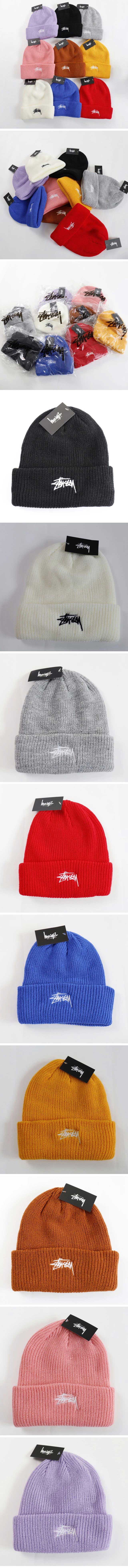 Stussy Embroidery Logo Beanie Knit Cap ステューシー ロゴ ビーニー ニットキャップ