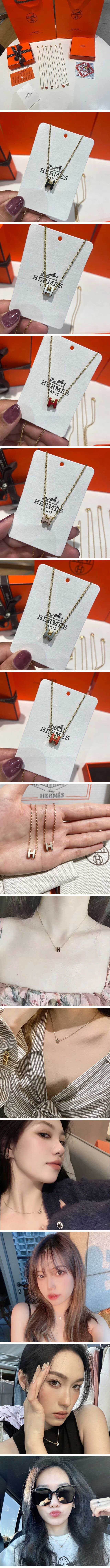 Hermes Mini Pop H Necklace エルメス ミニ ポップ H ネックレス