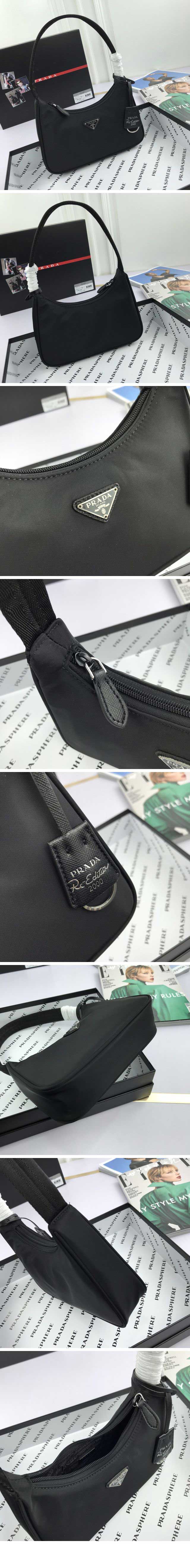 Prada Nylon Triangle Mini Handbag プラダ ナイロン トライアングル ミニ ハンドバッグ