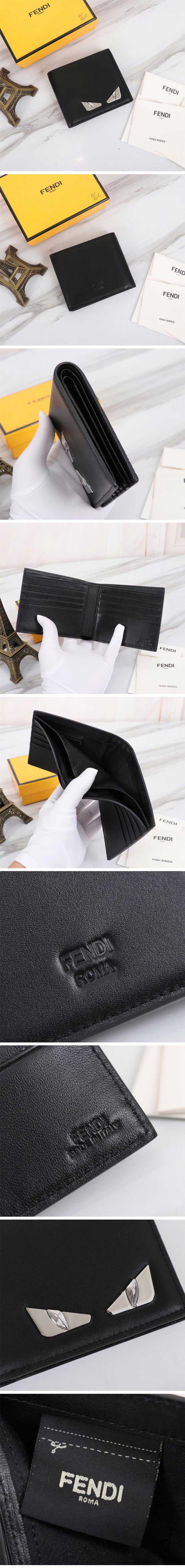 Fendi Silver Bag Bugs Design Wallet フェンディ シルバー バッグ バグズ デザイン ウォレット