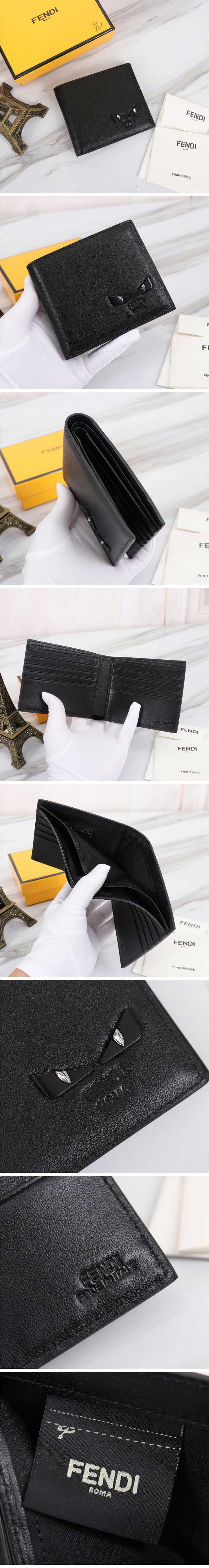 Fendi Silver Bag Bugs Design Wallet フェンディ シルバー バッグ バグズ デザイン ウォレット