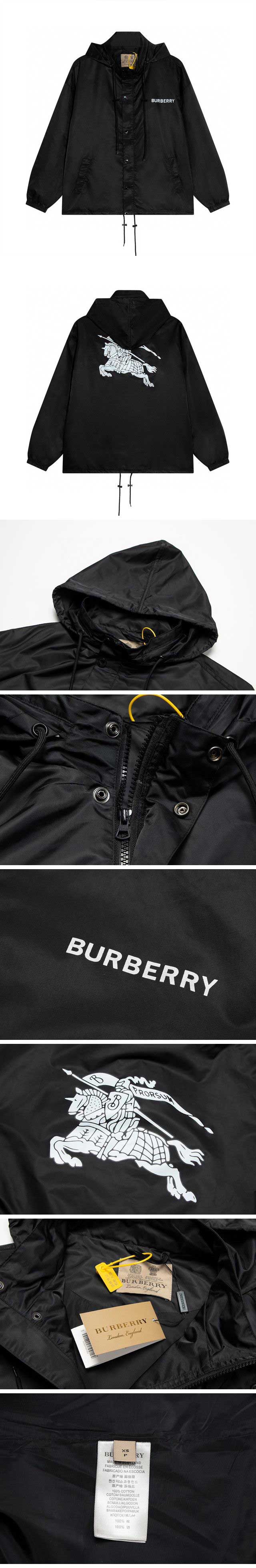 Burberry Black Zip Jacket Parker バーバリー ブラック ジップ ジャケット パーカー