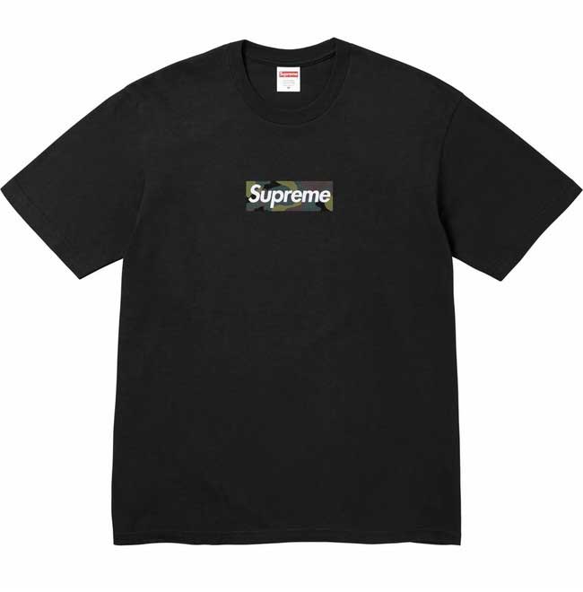 Supreme 23FW Camouflage Box Logo T-shirt シュプリーム 23FW カモフラージュ ボックス ロゴ Tシャツ ブラック