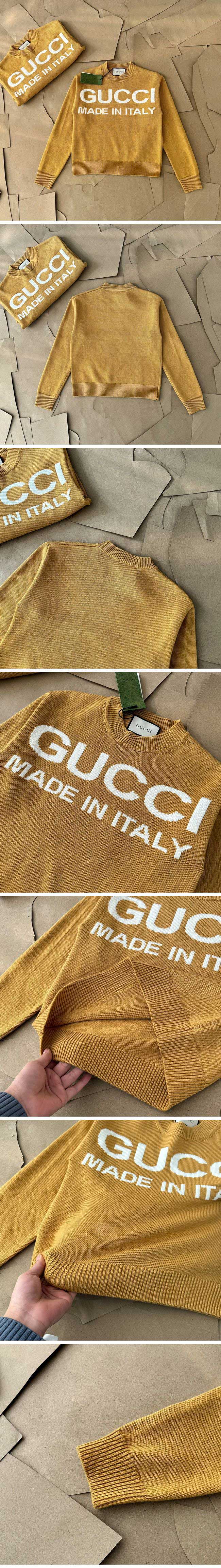 Gucci Made In Italy Logo Sweater グッチ メイドイン イタリ ロゴ セーター