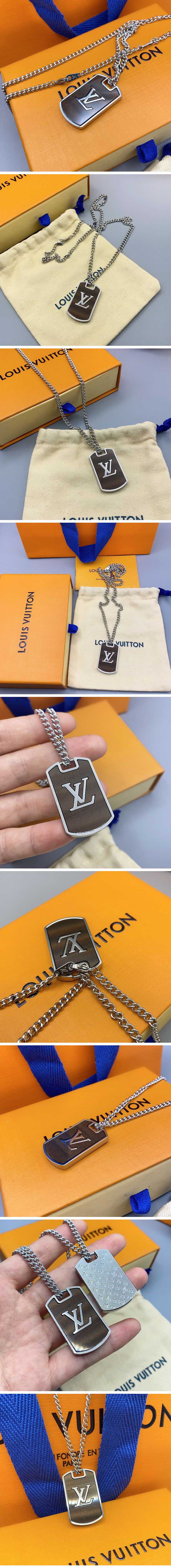 Louis Vuitton LV Dog Tag Necklace ルイヴィトン LV ドッグタグ ネックレス