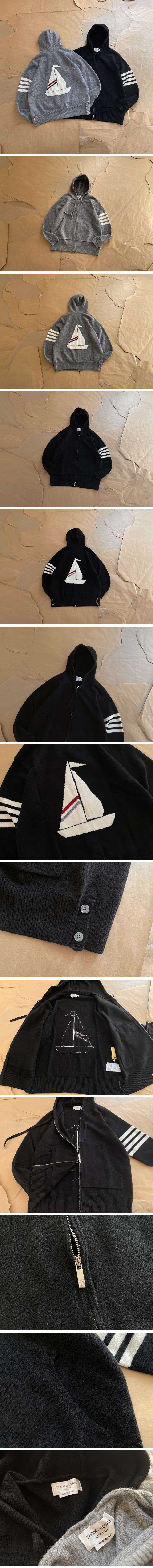 Thom Browne Stripe Yacht Logo Parker トムブラウン ストライプ ヨット ロゴ パーカー