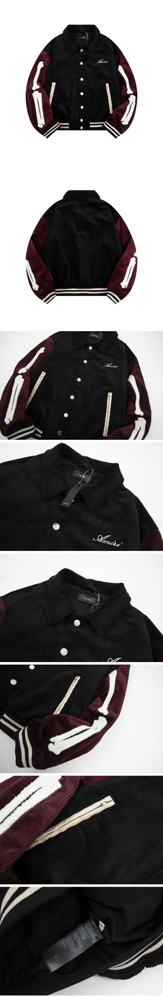 Amiri Corduroy Bones Varsity Jacket コーデュロイ ボーンズ バーシティ ジャケット