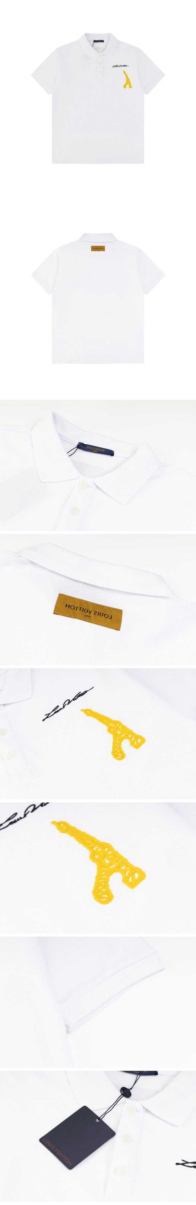 Louis Vuitton Tower Logo Polo Shirt ルイヴィトン タワー ロゴ ポロシャツ ホワイト