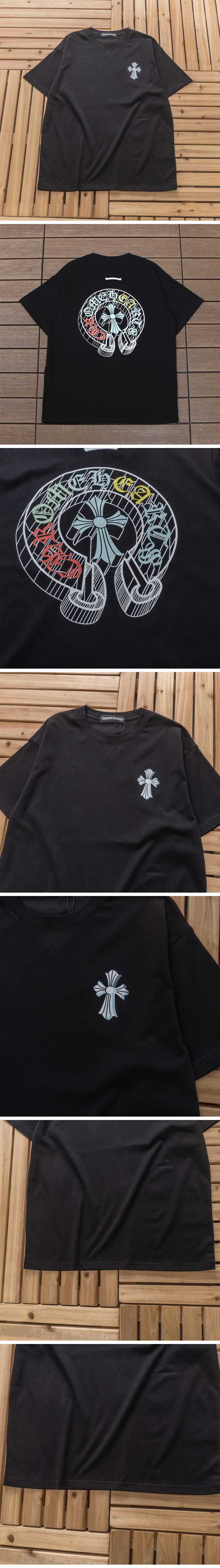 Chrome Hearts Back Shadow Logo Print Tee クロムハーツ バック シャドー ロゴ プリント Tシャツ ブラック