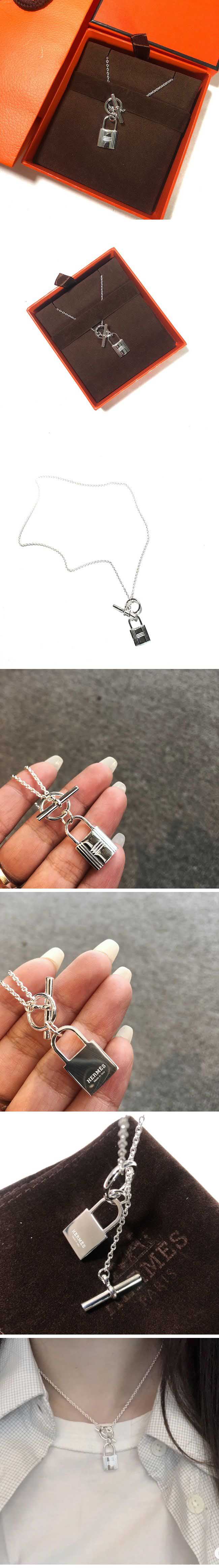 Hermes Padlock Design Necklace エルメス パドロック デザイン ネックレス