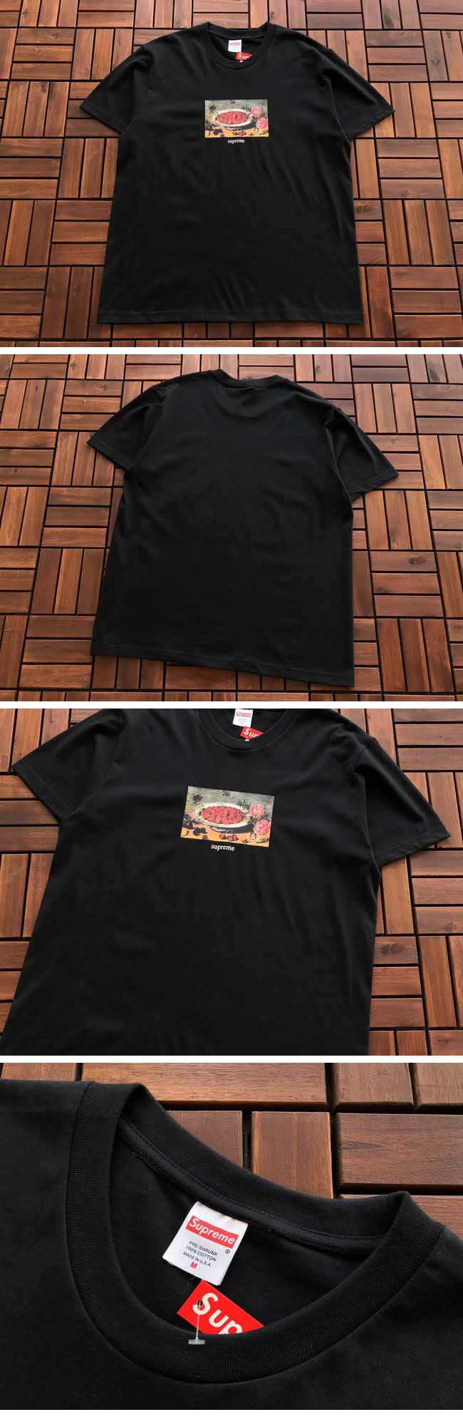 Supreme 23SS Strawberry Print Tee シュプリーム 23SS ストロベリー プリント Tシャツ ブラック