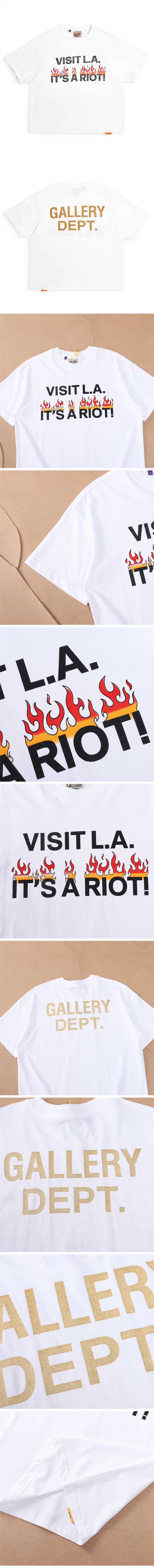Gallery Dept. Visit L.A It's A Riot! Tee ギャラリーデプト ヴィジット ロサンゼルス Tシャツ