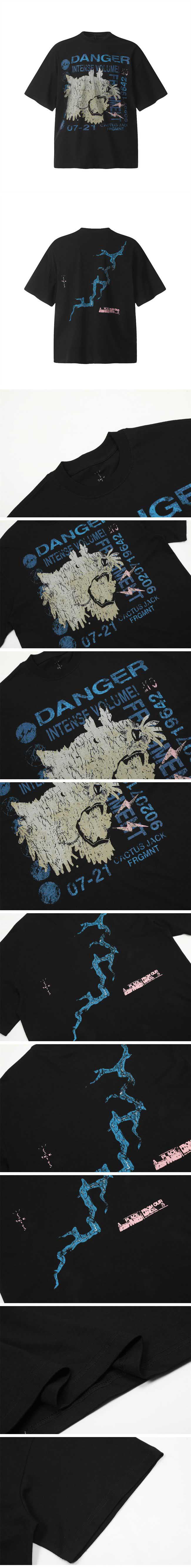 Travis Scott x Fragment Danger Tee トラビススコット x フラグメント デンジャー Tシャツ