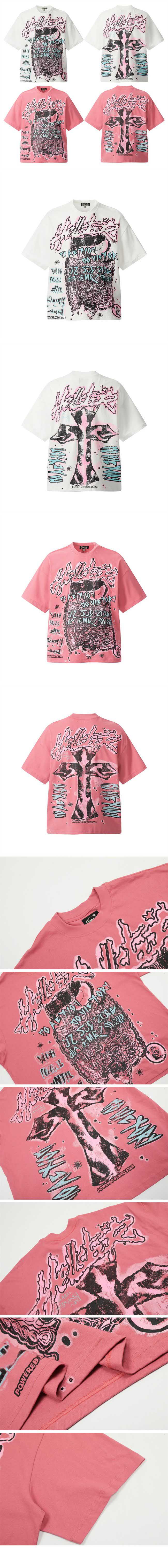 Hellstar Human Back Cross Print Tee ヘルスター バッククロス プリント Tシャツ