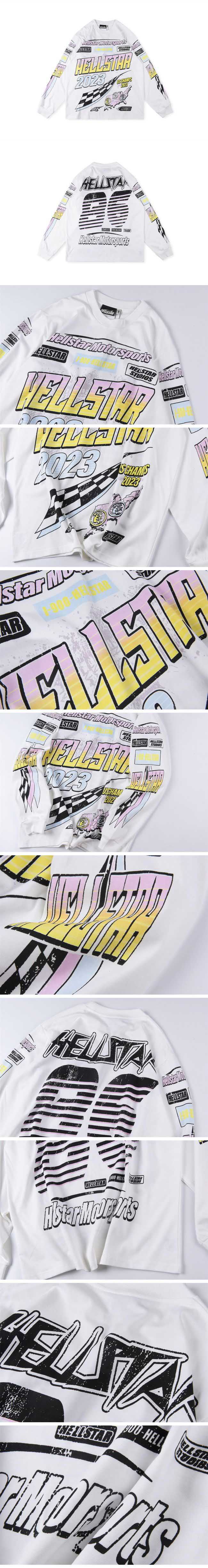 Hellstar Motorsports Designn Long Tee ヘルスター モータースポーツ デザイン ロングTシャツ